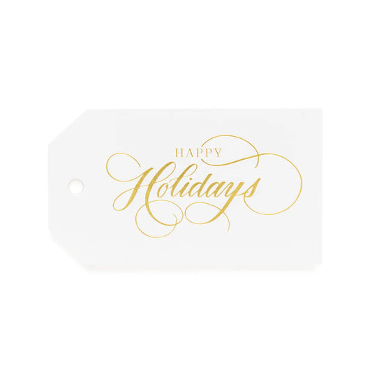 Happy Holidays Gift Tag, Set of 10