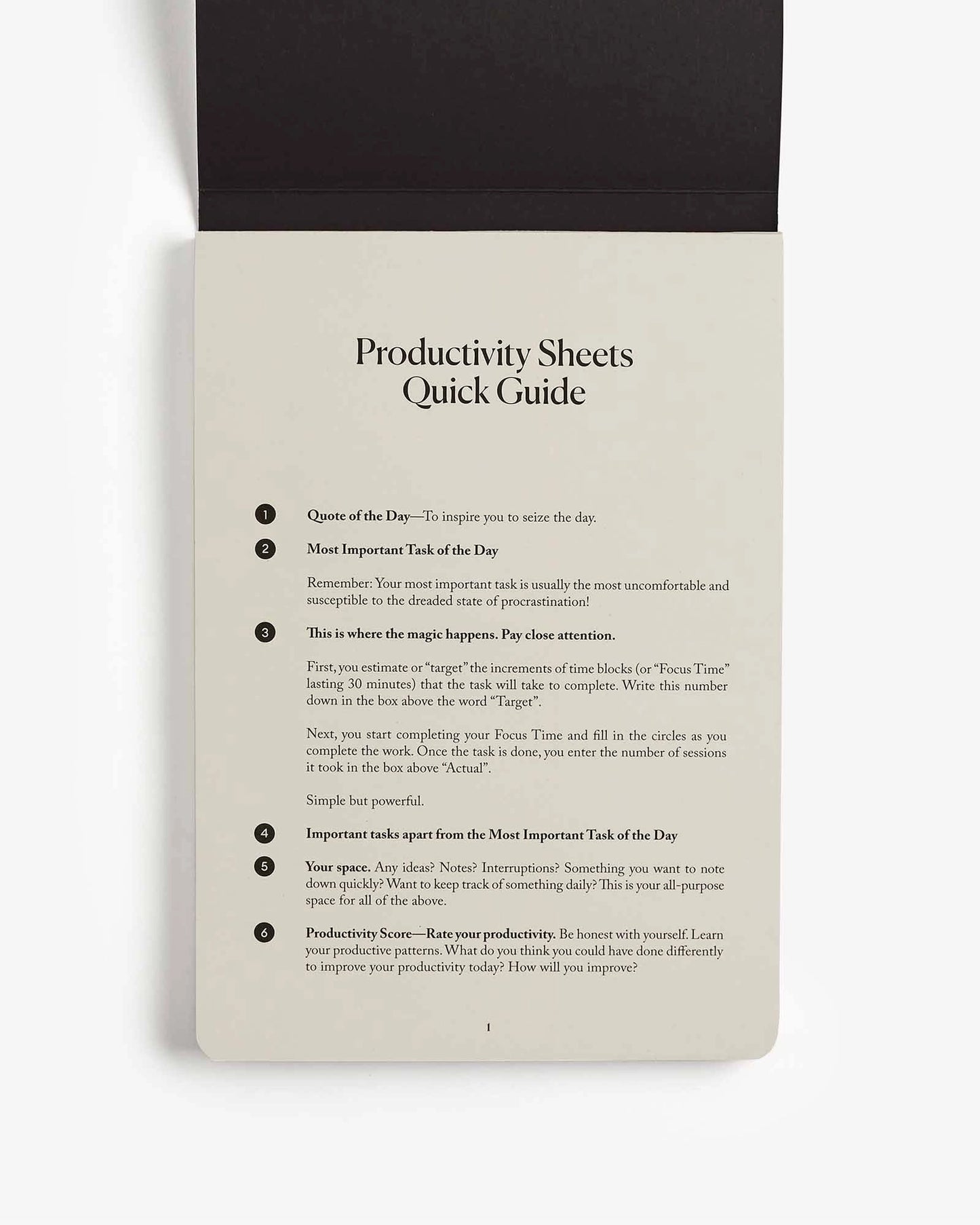 Productivity Planner Tear-off Sheets - Daily Priorities List